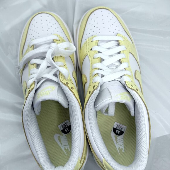 Nike Dunk Low White/Soft Yellow (FB9109-126) Size 7.5W/6Y New in Box. - Picture 4 of 8